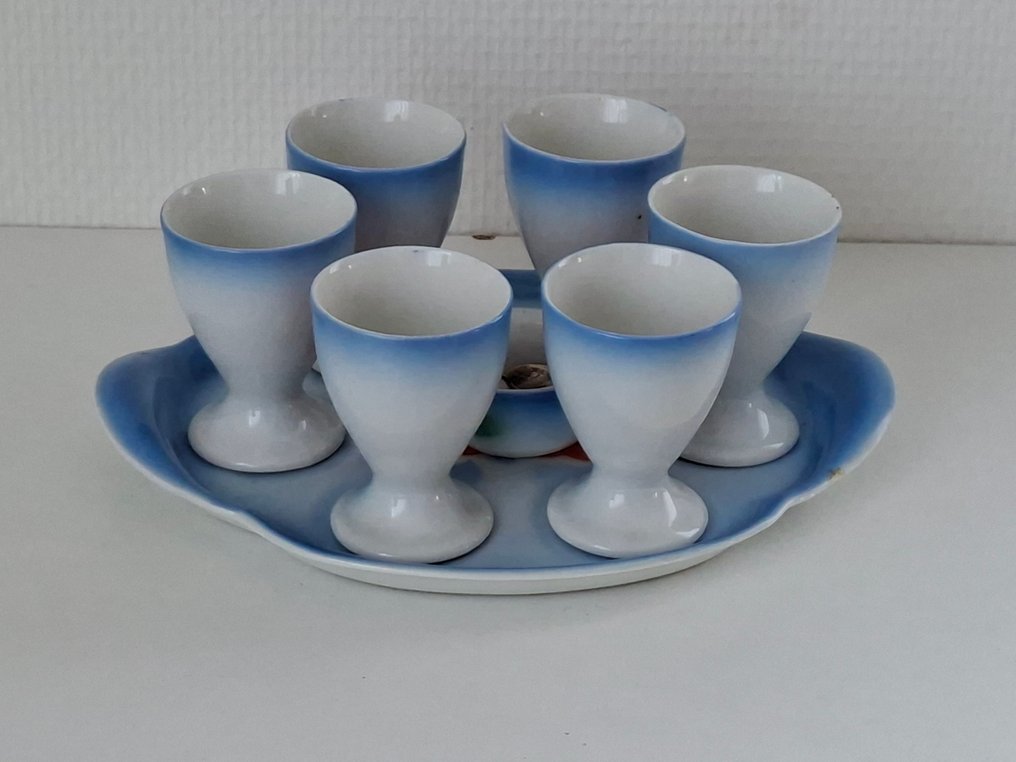 鸡蛋杯 (8) - 陶瓷 - Art Deco 鸡蛋架套装 #3.2