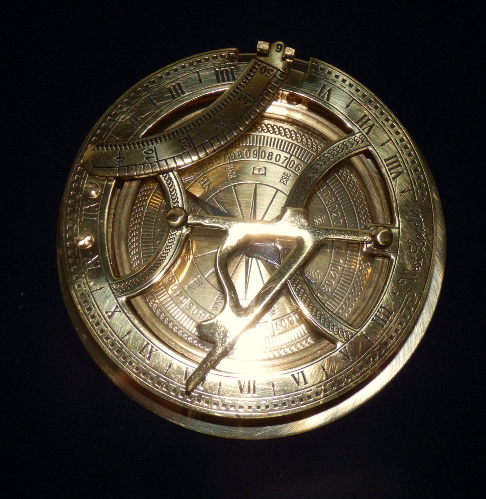 航海指南针 - 黄铜 - Nautisch Kompas met Zonnewijzer (Sundial) - 航海指南针日晷 #4.3