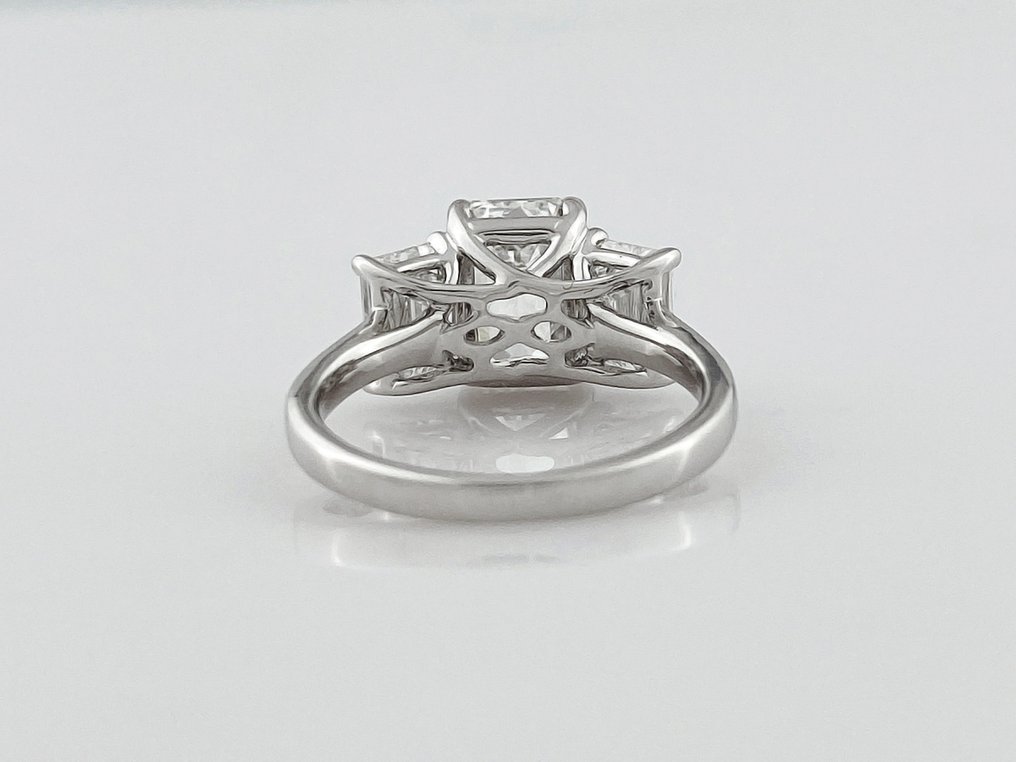 Δαχτυλίδι - 14 καράτια Λευκός χρυσός -  5.24ct. tw. Διαμάντι (Εργαστηριακής καλλιέργειας) - Διαμάντι #4.3