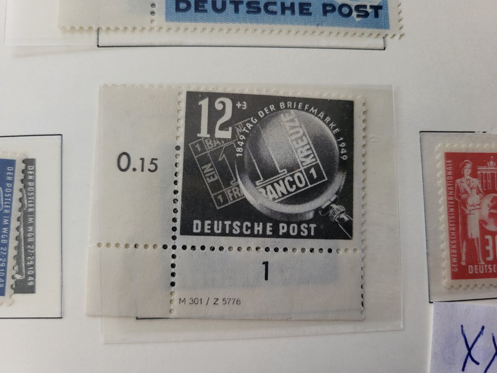 GDR 1948/1970 - Collection in an album, with one exception, all postmarked, also various inspected or certified. #2.1