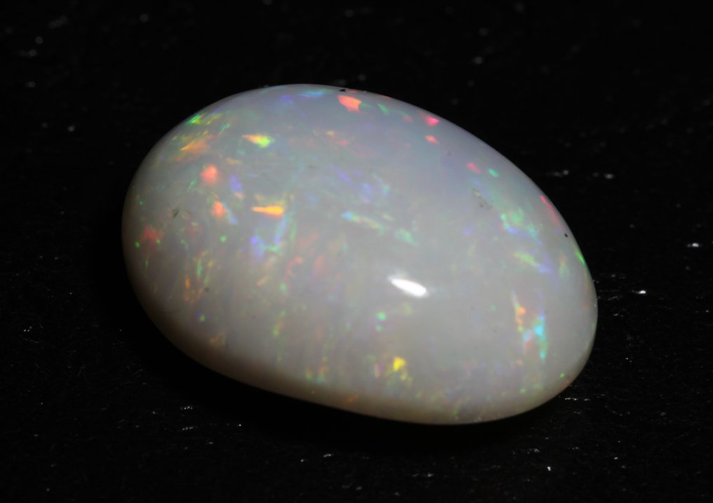 沒有保留價 白色 蛋白石 - 15.80 ct - Instituto Gemólogico Español (IGE) - 颜色游戏 #1.0