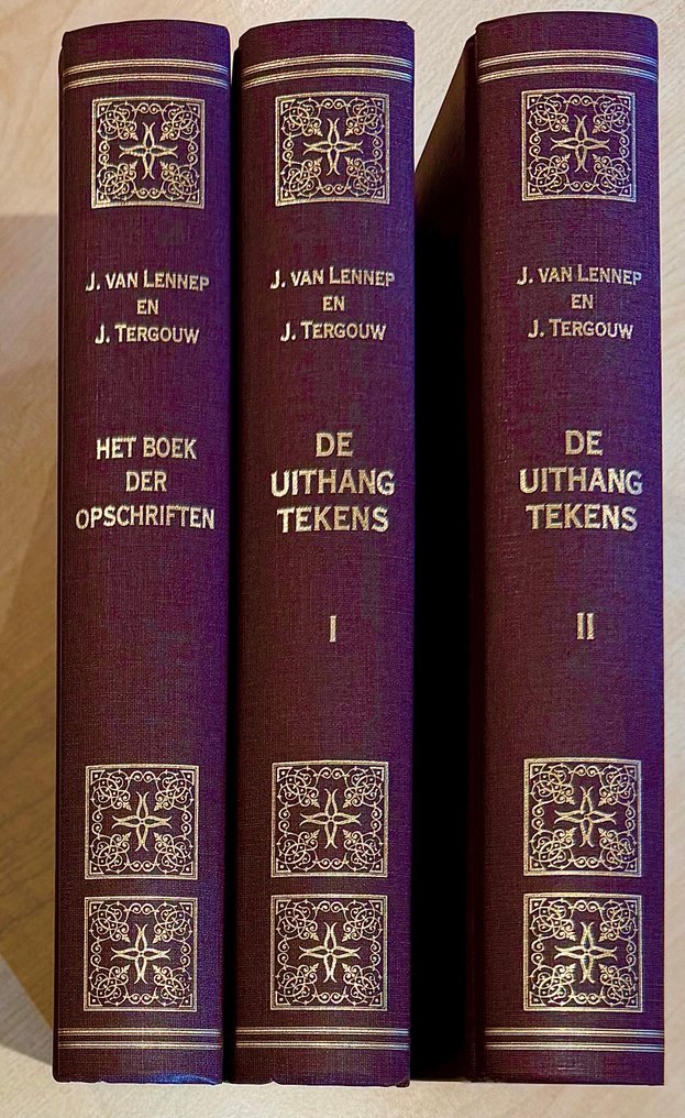 Mr. J. van Lennip en J. ter Gouw - J. van Lennep & J. ter Gouw – Het Boek der Opschriften & De Uithangtekens – 3 dln – gelimiteerde - 1868 #2.1