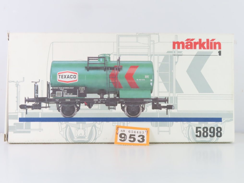 Märklin 1 - 5898 - Modellbahn-Güterwagen (1) - 2-achsiger Kesselwagen mit Aufdruck 'Texaco' - DB #2.1