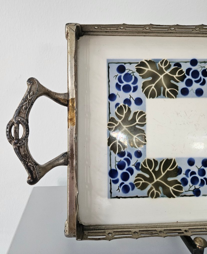 Tálca - Serveerblad - Presenteerblad - Art Nouveau / Jugendstil - Porcelán #3.2