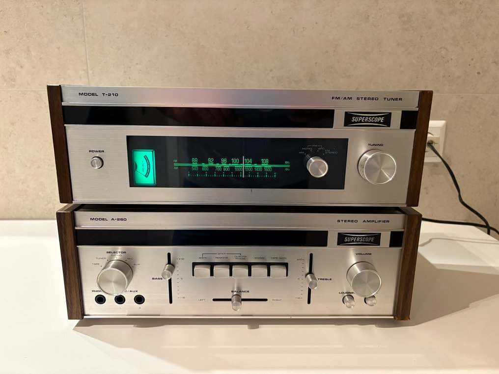 Superscope (Marantz) - A-260 - T-210 Stereo set #4.3