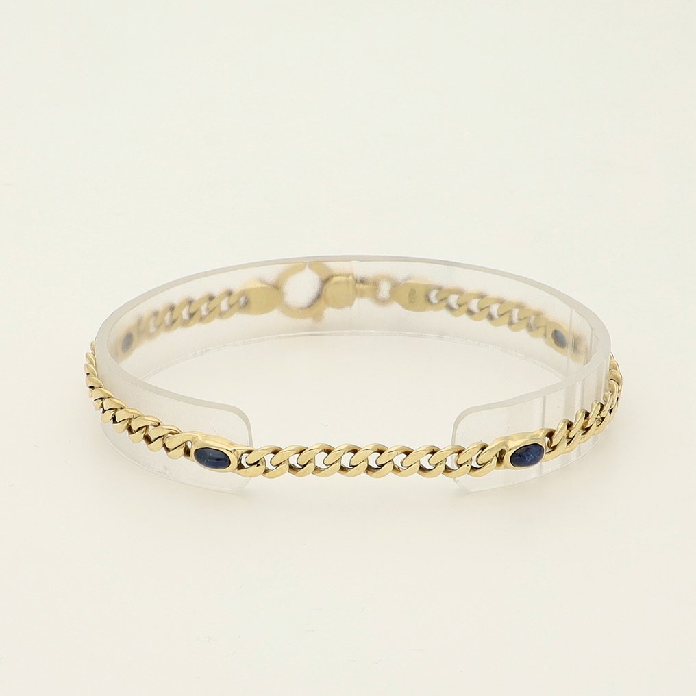 Sans prix de réserve - Bracelet - 14 carats Or jaune -  1.64ct. tw. Saphir #1.0