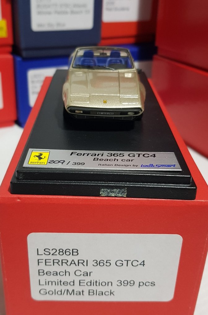 Look Smart 1:43 - Model car - Ferrari 365 GTC4  - Golfo Persico - Beach car  Edizione LImitata 209/399  - RARA #1.0