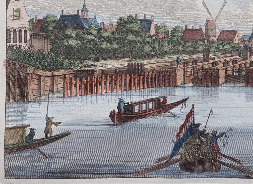 Netherlands - Amsterdam, Amstelsluis/Bridge; J. Wagenaar / I. Tirion - D´Amstel Sluys en Brugh - 1760 #4.3