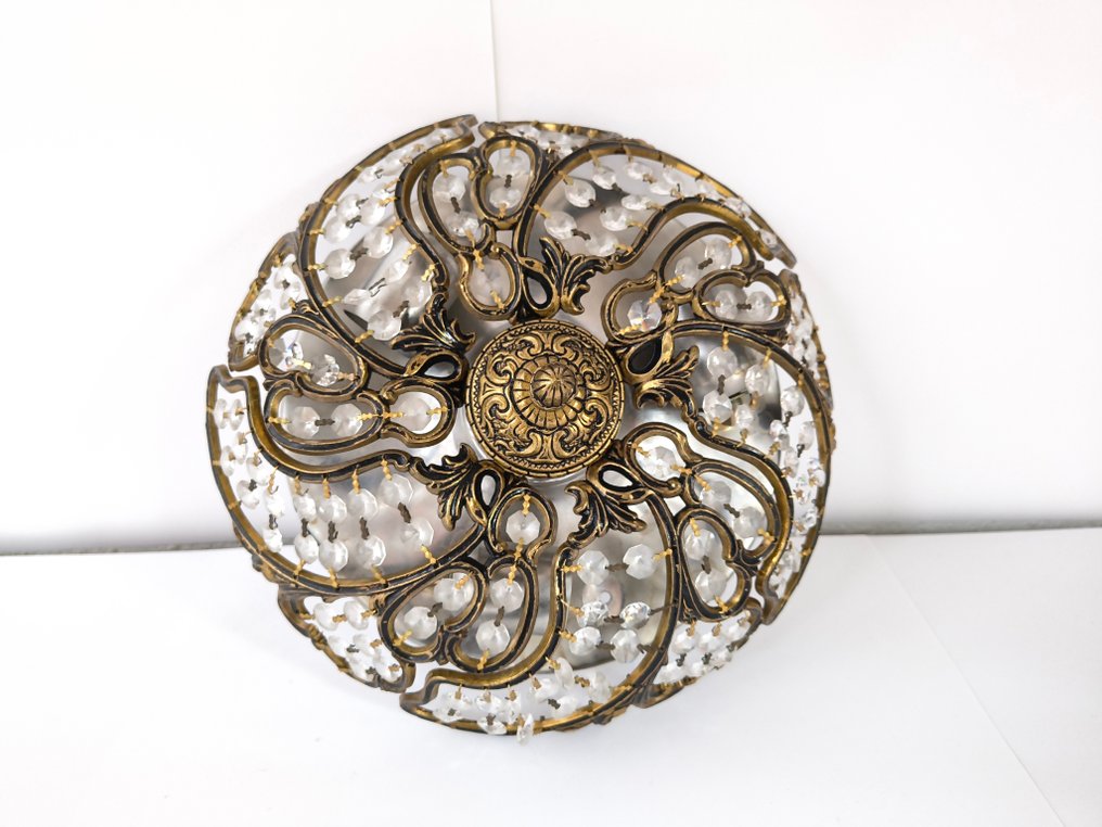 Loftslampe - Bronze, Krystal - Edderkop #1.0