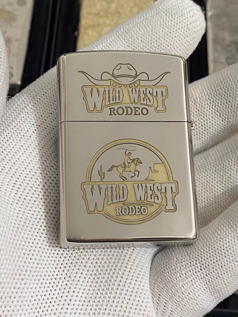 Zippo - Western cowboy - Sem preço de reserva - Isqueiro - Aço (aço inoxidável) #1.0