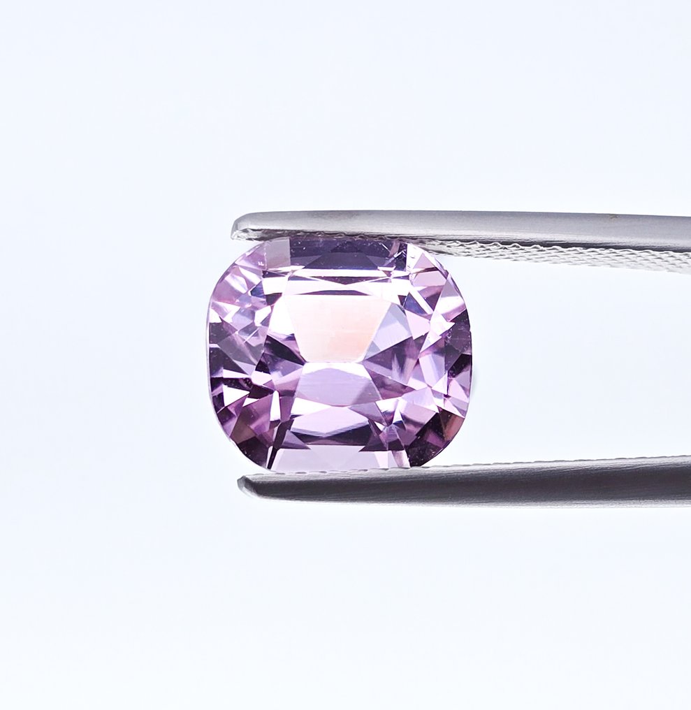 没有保留价 - 1 pcs  粉色, 紫罗兰色 紫锂辉石  - 6.28 ct - 安特卫普宝石检测实验室（ALGT） #2.1