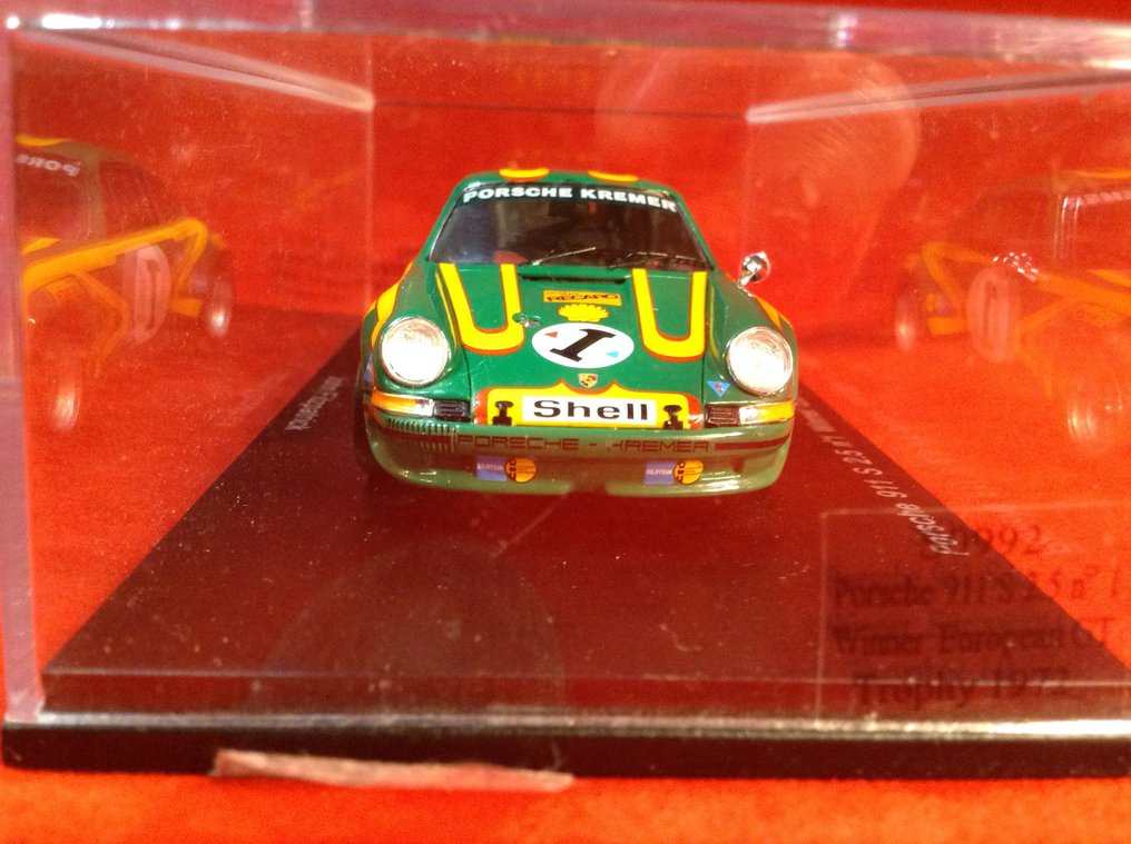 Spark 1:43 - Machetă mașină de curse - ref. #S0992 Porsche 911 S 2500cc Kremer Racing winner European GT Trophy 1972 #1 J.Fitzpatrick - calitate excelentă - ediție limitată - destul de rar în zilele noastre #4.3