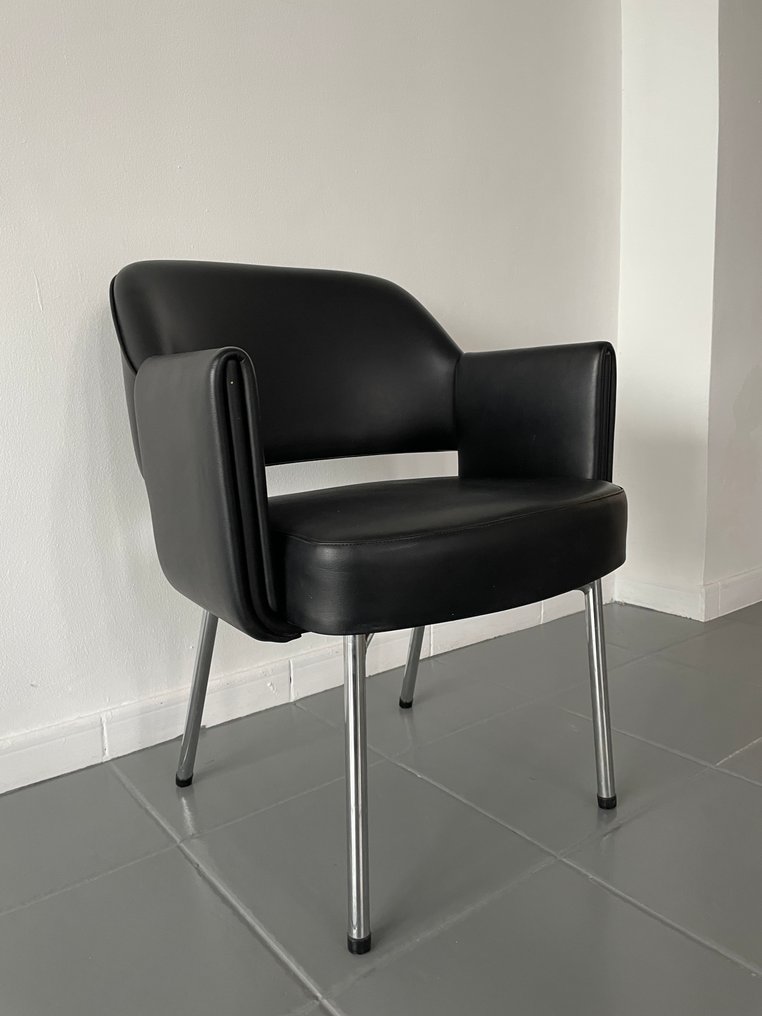 Airborne International - Marc & Pierre Simon - 扶手椅子 - Deauville - 铬, 人造皮革 #2.1