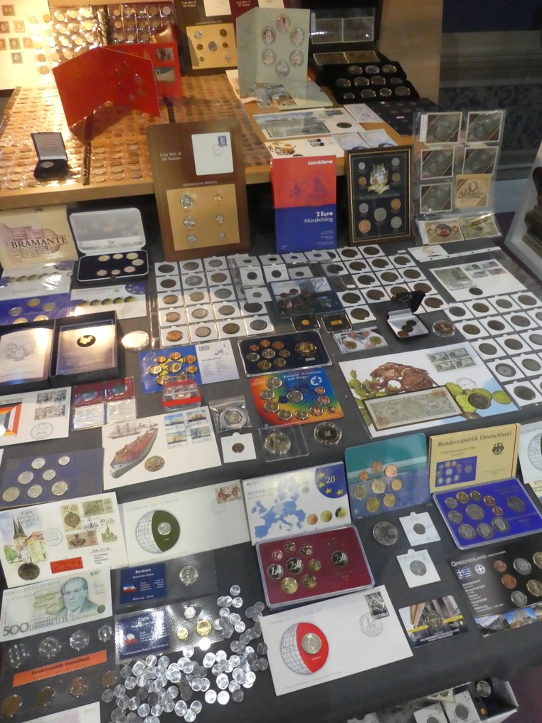 World. Collection of coins/banknote/medals/euro inkl. pp from old to modern (1000 pieces)  (No reserve price) #2.1