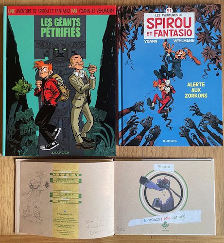 Spirou et Fantasio - 3x C + ex-libris + dédicace - 3 Album - 2006/2010 #1.0