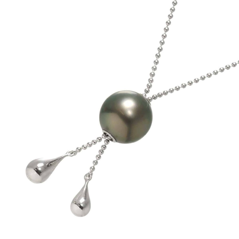 Mikimoto - Halsketting - 18 karaat Witgoud #1.0