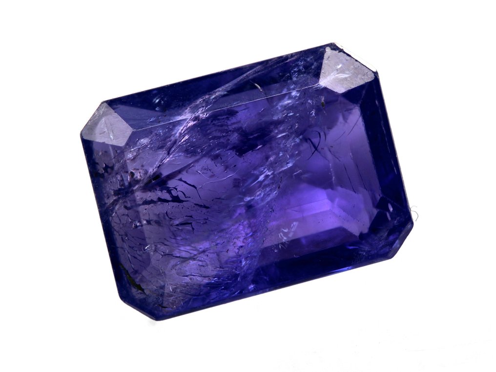 没有保留价 蓝色, 紫罗兰色 坦桑石  - 5.37 ct - 西班牙宝石学院（IGE） - 非常好的颜色 #4.3