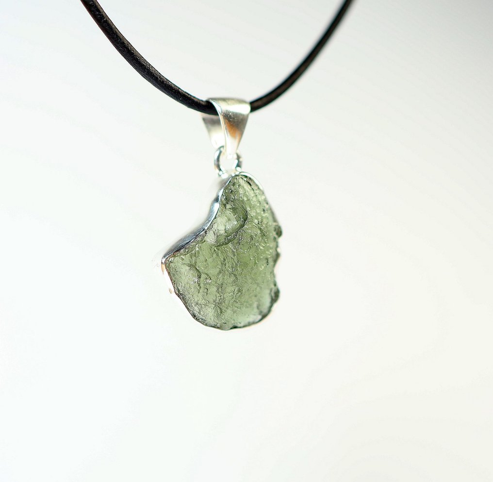 绿玻陨石 吊坠 / 新款 - 3.32 g - (1) #1.0