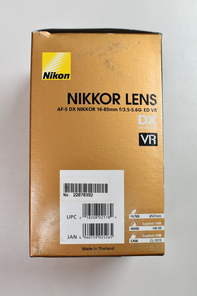 Nikon AF-S NIKKOR 16-85mm 1:3.5-5.6G ED VR Zoomlens #2.1