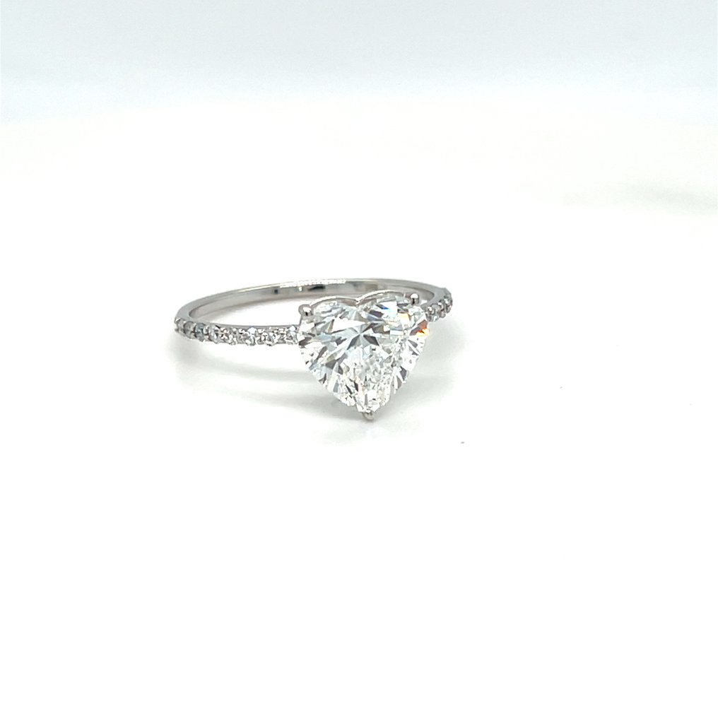 No reserve price - Ring - 14 kt. White gold -  2.28ct. tw. Diamond (Lab-grown) - Diamond #2.1