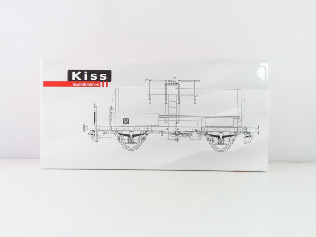 KISS 1 - 560 809 - Carrozza merci di modellini di treni (1) - Carro a vapore a due assi con scritta 'Hoechst'. - DB #4.3