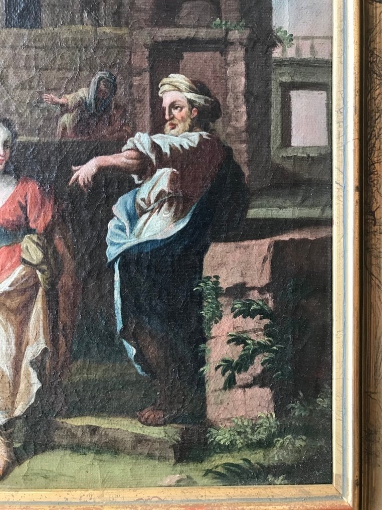 Francesco Zuccarelli (1702-1788), ambito di, Krąg - La cacciata di Agar e Ismaele #4.3