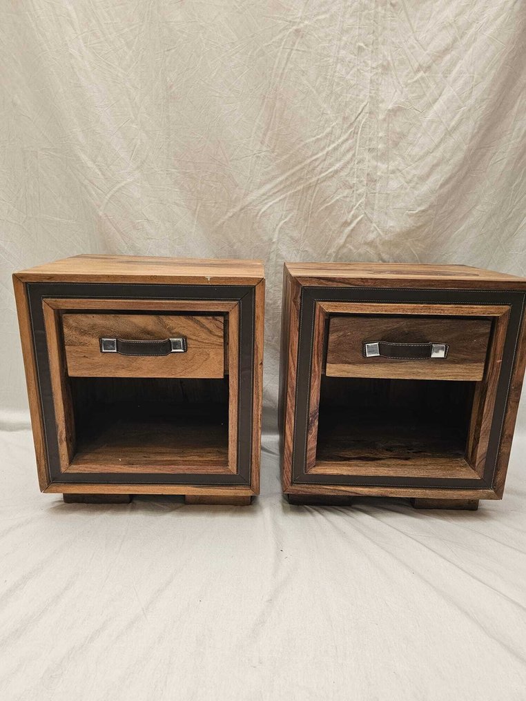 Ντουλάπι - Σετ κουτιά σε στυλ Art Deco με γεωμετρικό σχέδιο. - Ξύλο #1.0