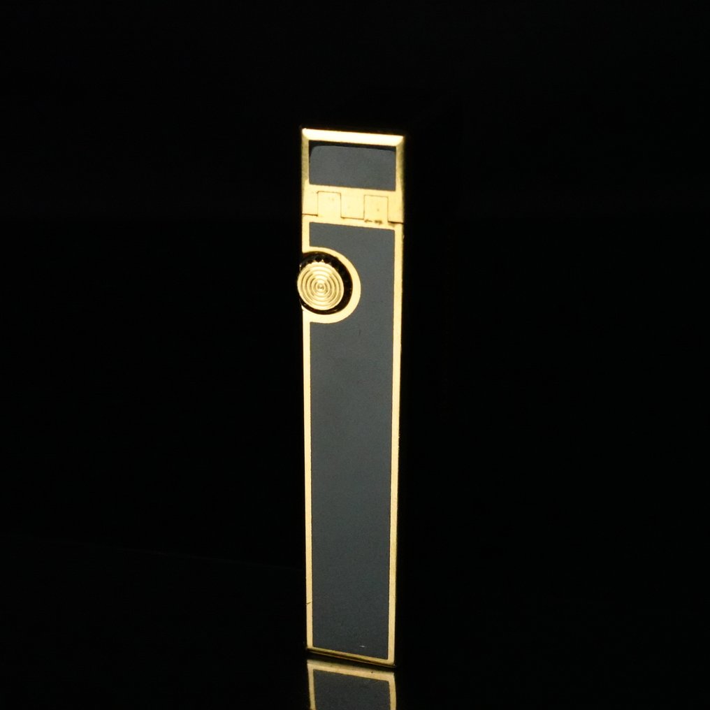 Dunhill - Lacquer Pattern Rollagas Lighter - Sem preço de reserva - Isqueiro - Banhado a ouro, Preto Lacado #4.3