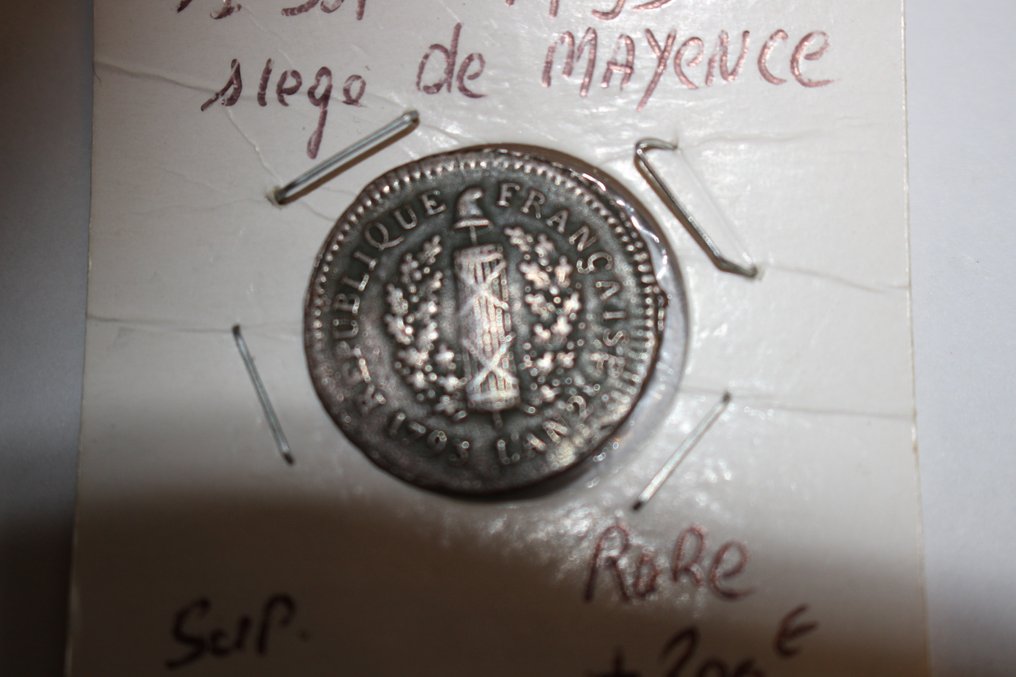 France. Convention (1792-1795). 1 Sol 1793 Siège de Mayence (No reserve price) #4.3