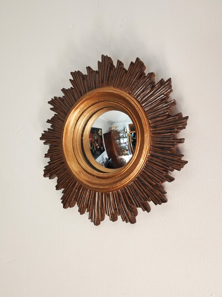 Specchiera- Witch's Eye / Butler - Vetro, Resina - Sunburst Convex Mirror #2.1