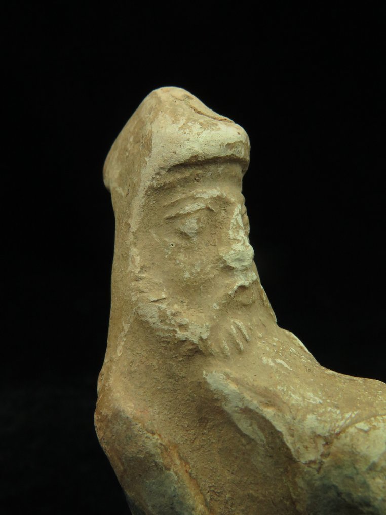 Parthian Terracotta 马与骑手 - 9.5 cm  (没有保留价) #1.0