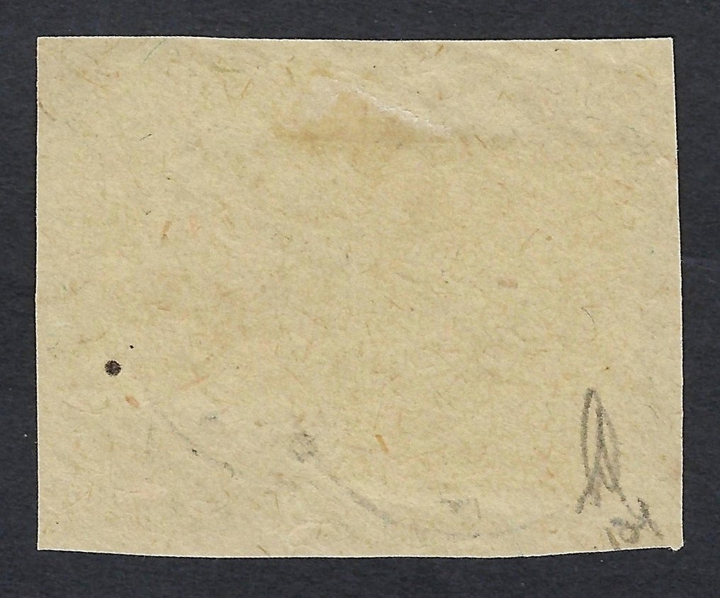 Insulele Faroe 1919 - Fragment provizoriu suprapus 2° și 5° Thorshavn - Certificat Nielsen - N. 121 #1.0