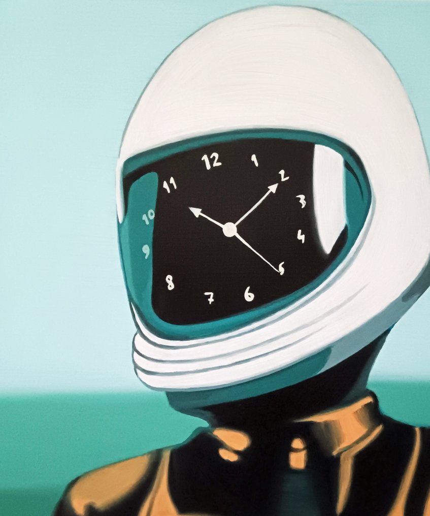 Tim Tilman - Space girl with clock #1.0