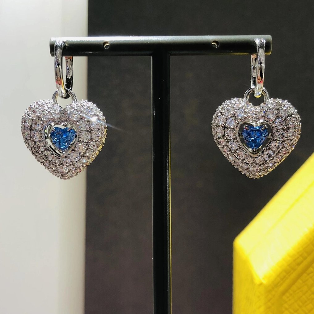 Swarovski - Άγαλμα, Idyllia Heart Earrings - 0 cm - Κρύσταλλο #1.0