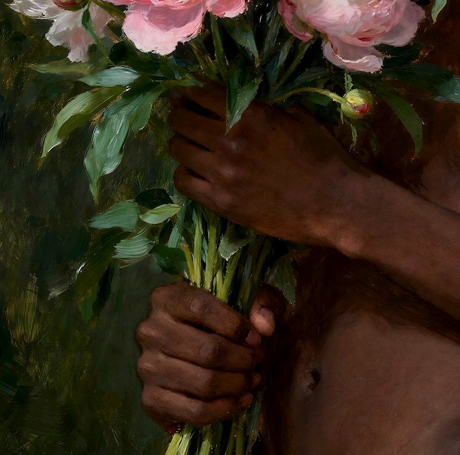 Le Yack - The Boy with Peonies - Hand signed #3.2