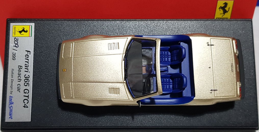 Look Smart 1:43 - Model car - Ferrari 365 GTC4  - Golfo Persico - Beach car  Edizione LImitata 209/399  - RARA #3.2