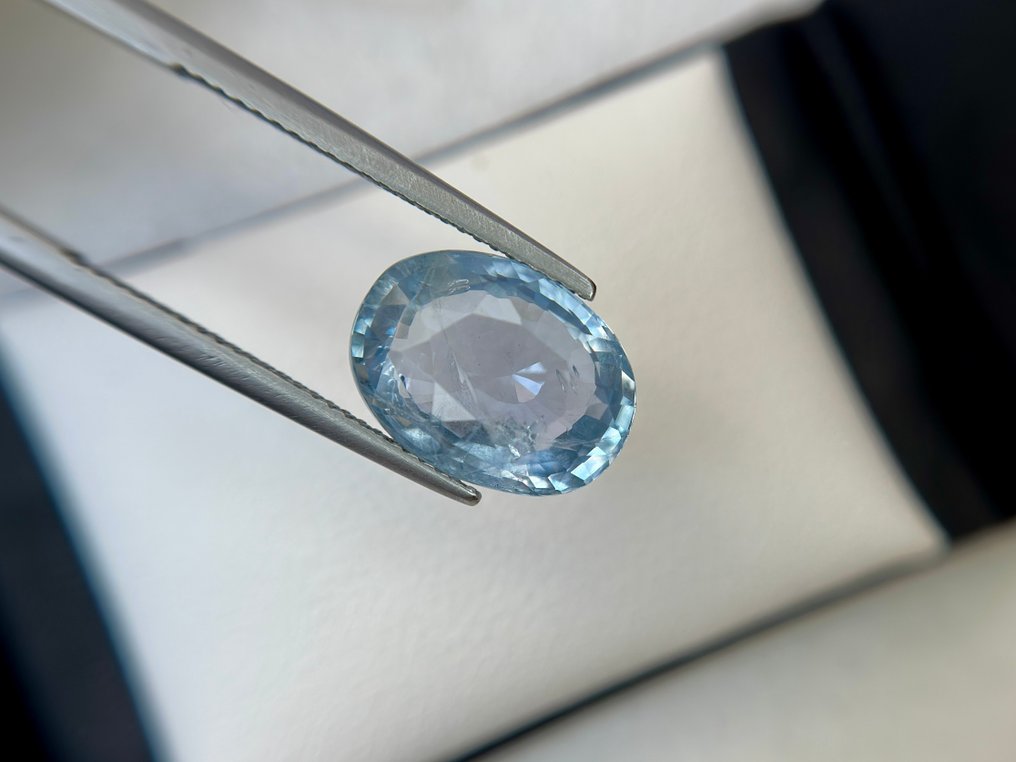 没有保留价 - 1 pcs  蓝色 蓝宝石  - 8.32 ct - 莲花宝石实验室 - 无热处理缅甸蓝宝石 #2.1