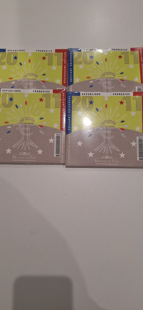 Ranska. Year Set (BU) 2011 (4 sets) (Ei pohjahintaa) #2.1