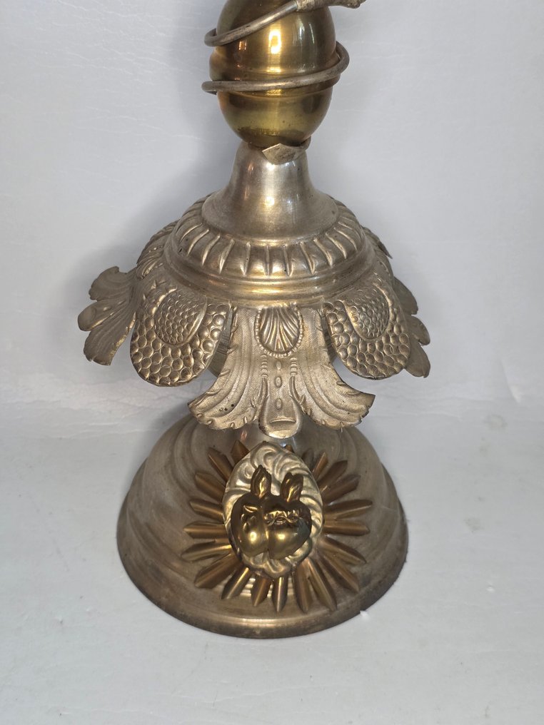 Σταυρός - Ορείχαλκος - 1940-1950 - Art Deco - 56 εκ. #3.2