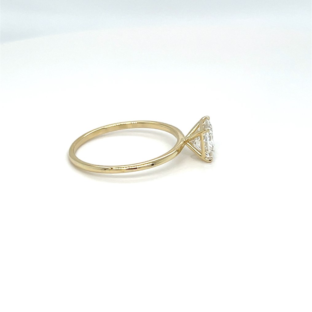 Ingen mindstepris - Ring - 14 karat Gulguld - 1.01ct. tw. Diamant (Laboratoriedyrket) #3.2