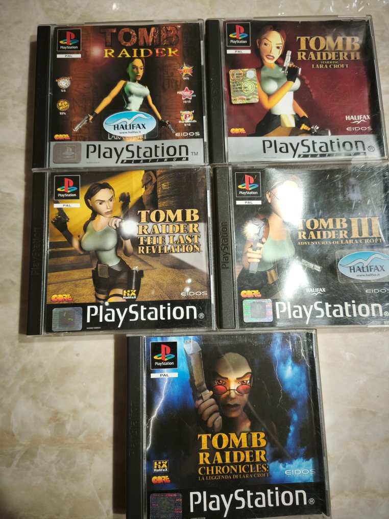 Sony - Playstation 1 (PS1) - Tomb Raider (lot of 5) - Video game - In original box #1.0