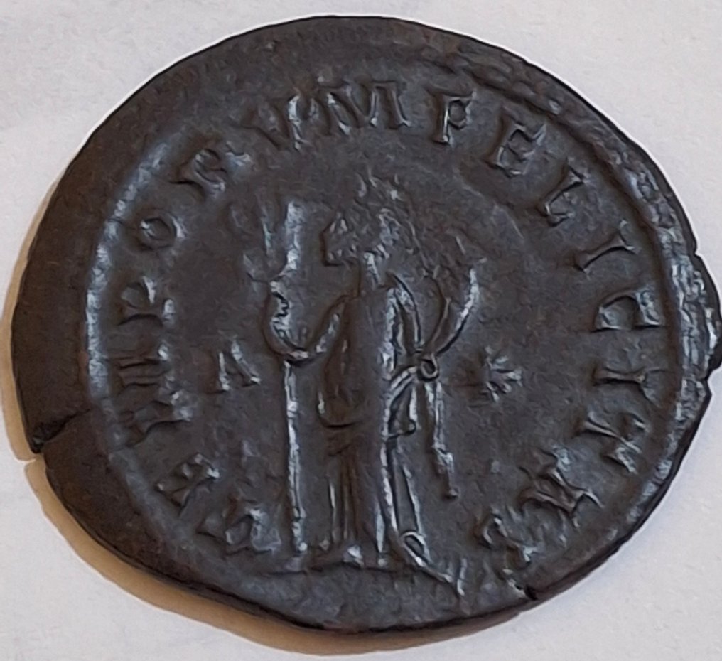 Rooman imperiumi. Titus (275-276). Antoninianus AD 276 Lugdunum - TEMPORVM FELICITAS - A in left field; ✱ in right field  (Ei pohjahintaa) #1.0
