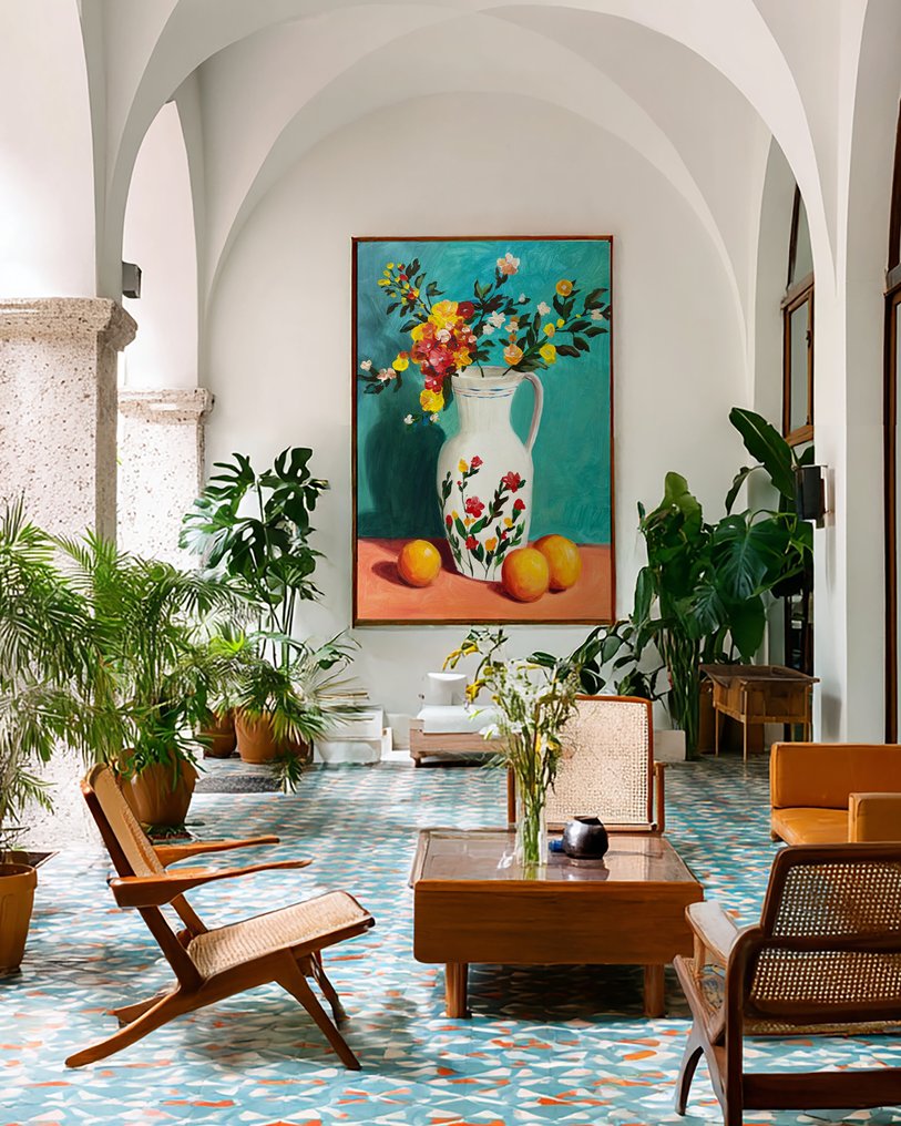 E. García - JARRÓN Y FRUTAS   XL  (NO RESERVE) #4.3