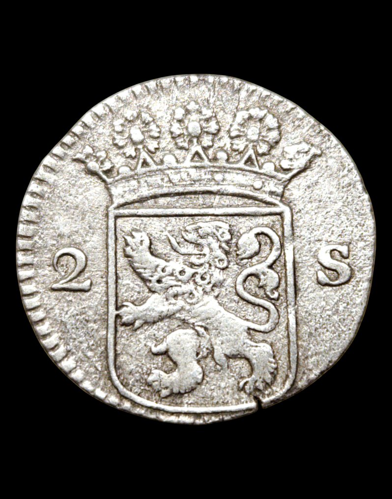 Netherlands. 2 Stuivers "Double Wapenstuiver" 1732, 1736 Province of Holland  (No reserve price) #1.0