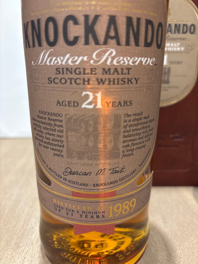 Knockando 1989 21 years old Master Reserve - Set with 2 glasses  - 70cl #2.1