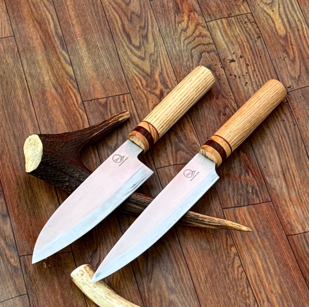 厨刀 - 日式风格。手工厨房刀，厨师刀，非洲木材 10/53 - 亚洲 #4.3