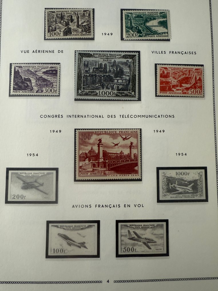 法国  - 收藏“空中电话及电话” (包括 PA 5、6、27、29..)，全新 - B/TB #1.0
