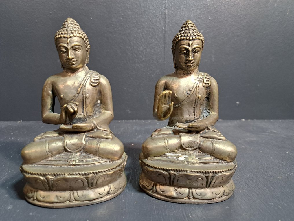 Vier boeddhistische beeldjes - Statue - Asien (Ingen mindstepris) #2.1
