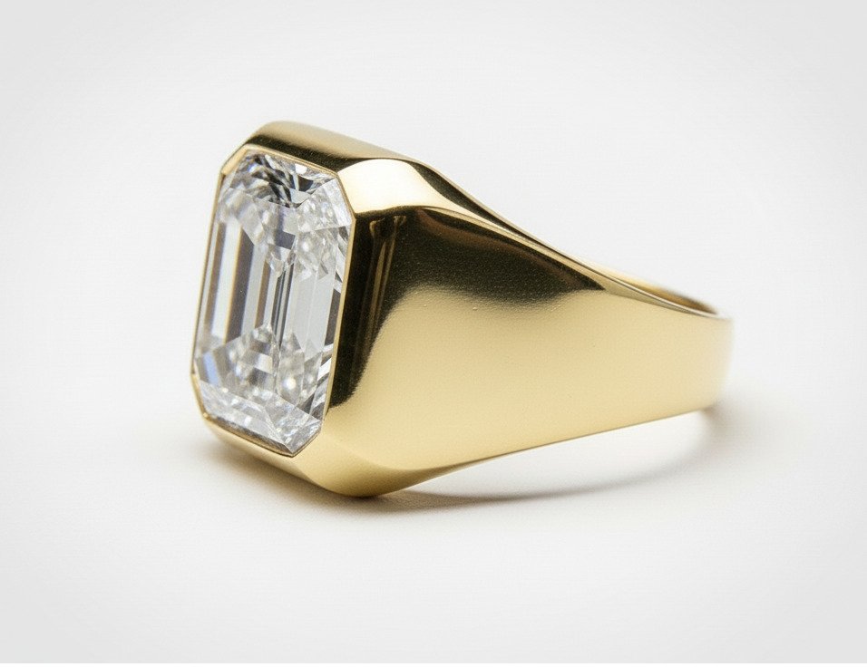 戒指 - 14K包金 黄金 -  4.00ct. tw. 钻石 (实验室培育) #4.3