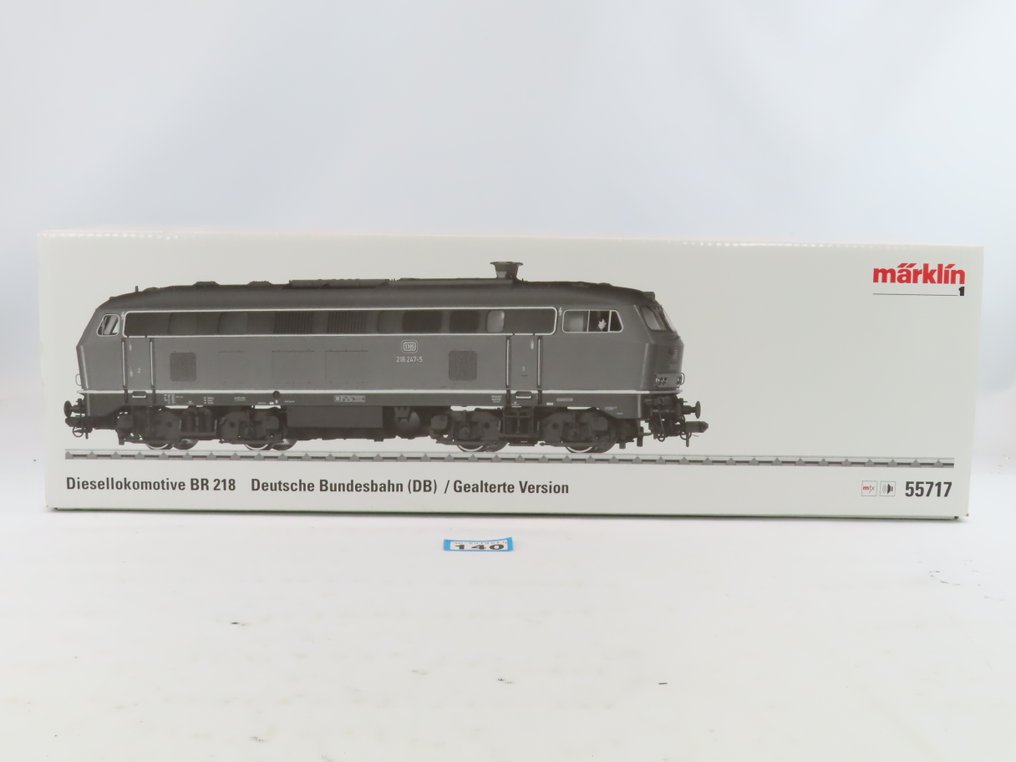 Märklin 1 - 55717 - Diesel-hydraulisk lokomotiv (1) - BR 218 med full lyd MFX Geweatherd - DB #2.1